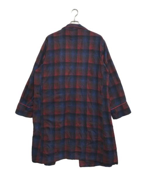the wellington robe（ザ・ウェリントン・ローブ）the wellington robe (ザ・ウェリントン・ローブ) スモーキングガウン レッド×ネイビー サイズ:表記なしの古着・服飾アイテム