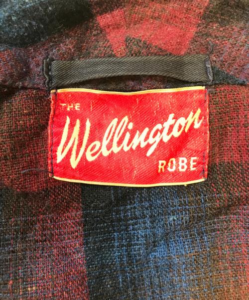 the wellington robe（ザ・ウェリントン・ローブ）the wellington robe (ザ・ウェリントン・ローブ) スモーキングガウン レッド×ネイビー サイズ:表記なしの古着・服飾アイテム