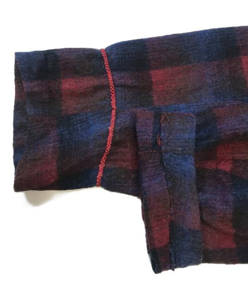 the wellington robe（ザ・ウェリントン・ローブ）the wellington robe (ザ・ウェリントン・ローブ) スモーキングガウン レッド×ネイビー サイズ:表記なしの古着・服飾アイテム