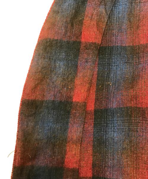 the wellington robe（ザ・ウェリントン・ローブ）the wellington robe (ザ・ウェリントン・ローブ) スモーキングガウン レッド×ネイビー サイズ:表記なしの古着・服飾アイテム