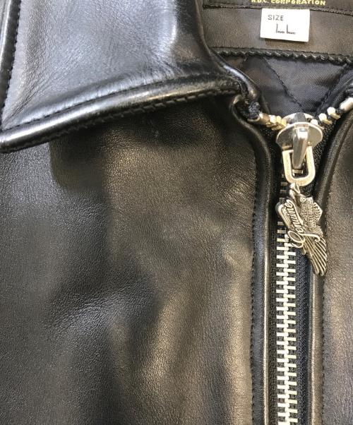 HARLEY-DAVIDSON（ハーレーダビッドソン）HARLEY-DAVIDSON (ハーレーダビッドソン) レザージャケット ブラック サイズ:LLの古着・服飾アイテム