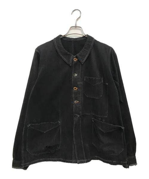 VINTAGE（ヴィンテージ）VINTAGE (ヴィンテージ) モールスキンジャケット ブラック サイズ:表記なしの古着・服飾アイテム