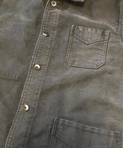 USED（ユーズド）USED (ユーズド) ブラックモールスキンジャケット ブラック サイズ:不明の古着・服飾アイテム