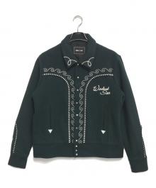 WIND AND SEA（ウィンダンシー）の古着「ウールウエスタンジャケット」｜グリーン