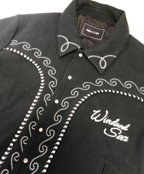WIND AND SEA（ウィンダンシー）WIND AND SEA (ウィンダンシー) ウールウエスタンジャケット グリーン サイズ:Ｍの古着・服飾アイテム