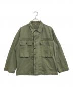 VINTAGE MILITARYヴィンテージ ミリタリー）の古着「US ARMY M-43 HBTジャケット」｜カーキ