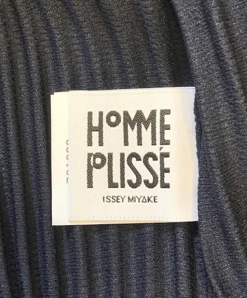 HOMME PLISSE ISSEY MIYAKE（オム プリッセ イッセイ ミヤケ）HOMME PLISSE ISSEY MIYAKE (オム プリッセ イッセイ ミヤケ) プリーツカットソー ネイビー サイズ:3 未使用品の古着・服飾アイテム