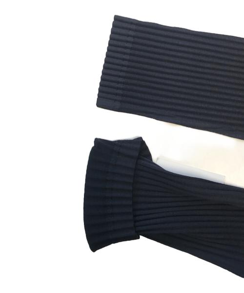HOMME PLISSE ISSEY MIYAKE（オム プリッセ イッセイ ミヤケ）HOMME PLISSE ISSEY MIYAKE (オム プリッセ イッセイ ミヤケ) プリーツカットソー ネイビー サイズ:3 未使用品の古着・服飾アイテム
