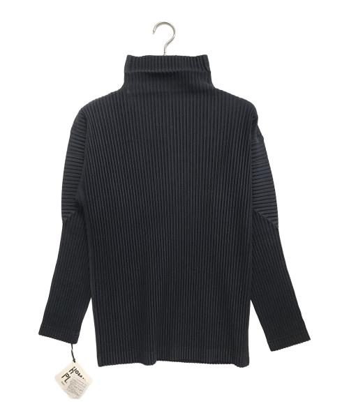 HOMME PLISSE ISSEY MIYAKE（オム プリッセ イッセイ ミヤケ）HOMME PLISSE ISSEY MIYAKE (オム プリッセ イッセイ ミヤケ) プリーツカットソー ネイビー サイズ:3 未使用品の古着・服飾アイテム