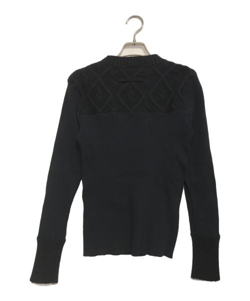 Jean Paul GAULTIER CLASSIQUE（ジャンポールゴルチエクラシック）Jean Paul GAULTIER CLASSIQUE (ジャンポールゴルチエクラシック) 異素材切替カットソー ブラック サイズ:40の古着・服飾アイテム