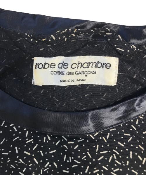 ROBE DE CHAMBRE COMME DES GARCONS（ローブドシャンブル コムデギャルソン）ROBE DE CHAMBRE COMME DES GARCONS (ローブドシャンブル コムデギャルソン) 総柄ブラウス ブラック サイズ:表記なしの古着・服飾アイテム