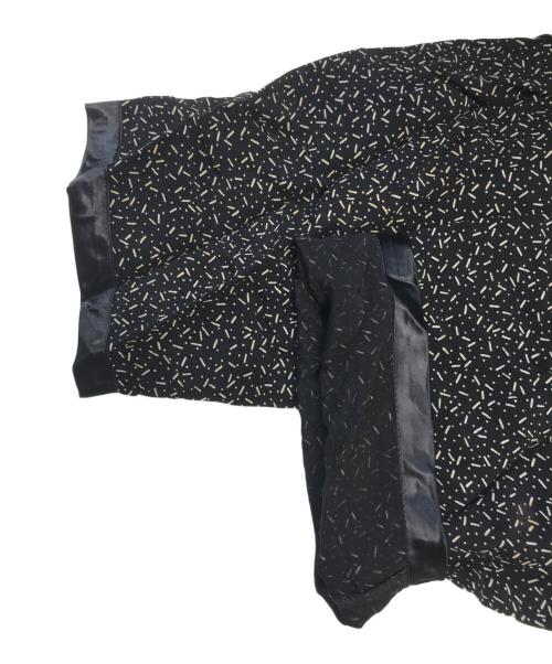 ROBE DE CHAMBRE COMME DES GARCONS（ローブドシャンブル コムデギャルソン）ROBE DE CHAMBRE COMME DES GARCONS (ローブドシャンブル コムデギャルソン) 総柄ブラウス ブラック サイズ:表記なしの古着・服飾アイテム
