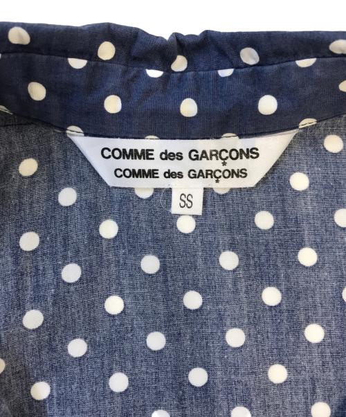 COMME des GARCONS COMME des GARCONS（コムデギャルソン コムデギャルソン）COMME des GARCONS COMME des GARCONS (コムデギャルソン コムデギャルソン) 丸襟ドットシャツ ネイビー サイズ:SSの古着・服飾アイテム