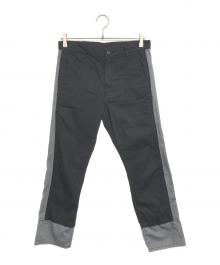 BLACK COMME des GARCONS（ブラックコムデギャルソン）の古着「バイカラーパンツ」｜ブラック