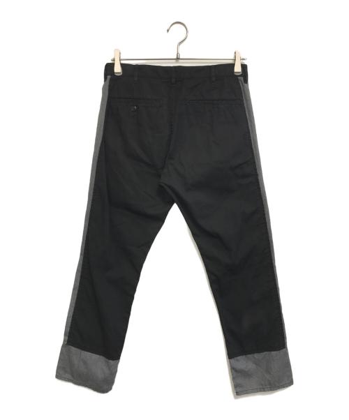 BLACK COMME des GARCONS（ブラックコムデギャルソン）BLACK COMME des GARCONS (ブラックコムデギャルソン) バイカラーパンツ ブラック サイズ:XSの古着・服飾アイテム