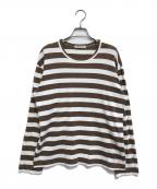 COMME des GARCONSコムデギャルソン）の古着「ボーダーカットソー」｜ブラウン