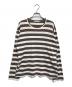 COMME des GARCONS（コムデギャルソン）の古着「ボーダーカットソー」｜ブラウン