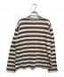 COMME des GARCONS (コムデギャルソン) ボーダーカットソー ブラウン サイズ:M：10000円