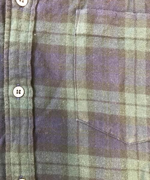 COMME des GARCONS HOMME PLUS（コムデギャルソンオムプリュス）COMME des GARCONS HOMME PLUS (コムデギャルソンオムプリュス) 装飾チェックシャツ グリーン サイズ:表記なしの古着・服飾アイテム