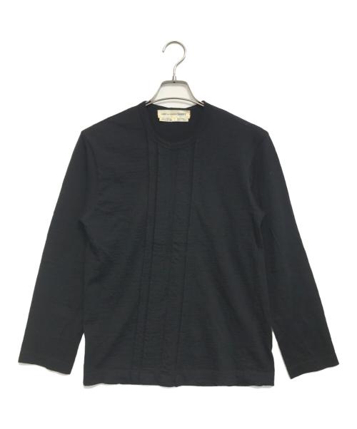 COMME des GARCONS SHIRT（コムデギャルソンシャツ）COMME des GARCONS SHIRT (コムデギャルソンシャツ) フロントギャザーニット ブラック サイズ:Sの古着・服飾アイテム