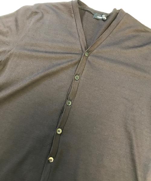 tricot COMME des GARCONS（トリココムデギャルソン）tricot COMME des GARCONS (トリココムデギャルソン) レース切替ニットカーディガン ブラウン サイズ:表記なしの古着・服飾アイテム