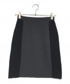 tricot COMME des GARCONSトリココムデギャルソン）の古着「90's ベロア切替スカート」｜ブラック