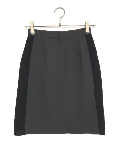 tricot COMME des GARCONS（トリココムデギャルソン）tricot COMME des GARCONS (トリココムデギャルソン) 90's ベロア切替スカート ブラック サイズ:Sの古着・服飾アイテム