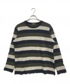 Y's for menワイズフォーメン）の古着「ボーダーニット」｜グリーン