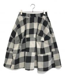 COMME des GARCONS COMME des GARCONS（コムデギャルソン コムデギャルソン）の古着「バルーンチェックスカート」｜グレー