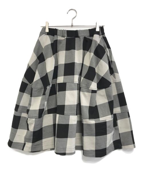 COMME des GARCONS COMME des GARCONS（コムデギャルソン コムデギャルソン）COMME des GARCONS COMME des GARCONS (コムデギャルソン コムデギャルソン) バルーンチェックスカート グレー サイズ:XSの古着・服飾アイテム