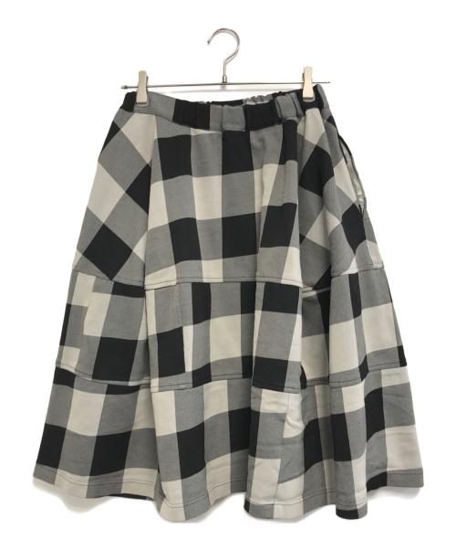 COMME des GARCONS COMME des GARCONS（コムデギャルソン コムデギャルソン）COMME des GARCONS COMME des GARCONS (コムデギャルソン コムデギャルソン) バルーンチェックスカート グレー サイズ:XSの古着・服飾アイテム