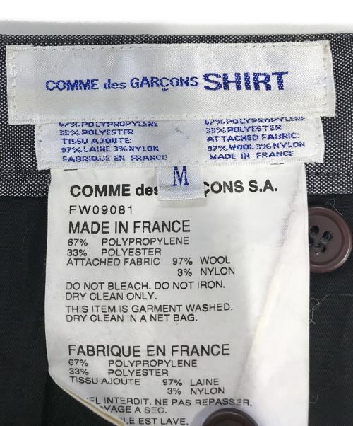 COMME des GARCONS SHIRT（コムデギャルソンシャツ）COMME des GARCONS SHIRT (コムデギャルソンシャツ) サイドラインパンツ グレー サイズ:Mの古着・服飾アイテム