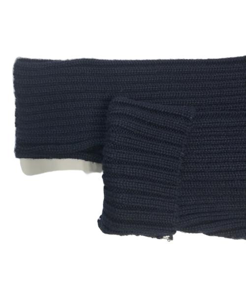 DIRK BIKKEMBERGS HOMMES（ダーク・ビッケンバーグオム）DIRK BIKKEMBERGS HOMMES (ダーク・ビッケンバーグオム) ナンバリングバイカラーニット ネイビー×ホワイト サイズ:Lの古着・服飾アイテム