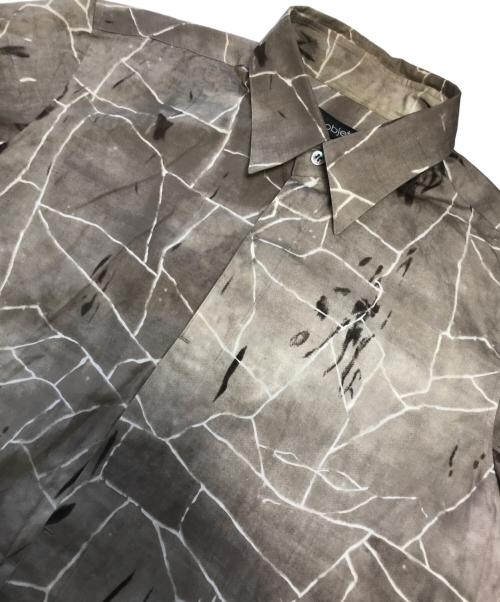Jean Paul Gaultier homme（ジャンポールゴルチェオム）Jean Paul Gaultier homme (ジャンポールゴルチェオム) 総柄シャツ ブラウン サイズ:48の古着・服飾アイテム