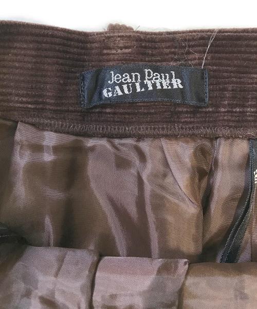 Jean Paul GAULTIER（ジャンポールゴルチェ）Jean Paul GAULTIER (ジャンポールゴルチェ) コーデュロイスカート ブラウン サイズ:7の古着・服飾アイテム