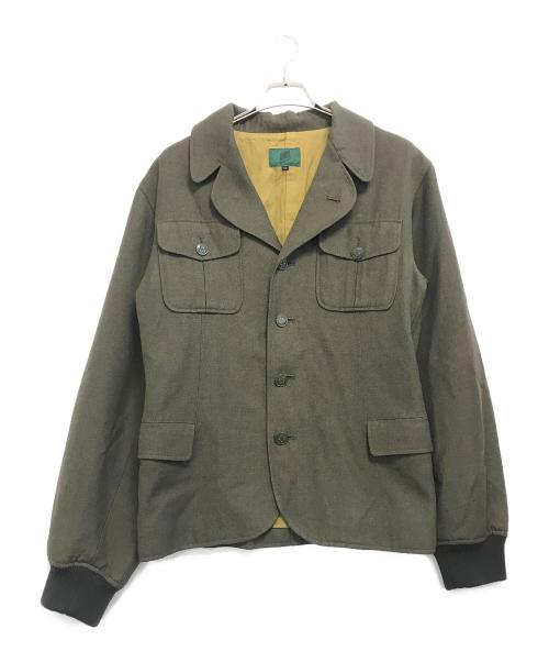 JUNIOR GAULTIER（ジュニアゴルチエ）JUNIOR GAULTIER (ジュニアゴルチエ) 袖リブミリタリージャケット オリーブ サイズ:48の古着・服飾アイテム