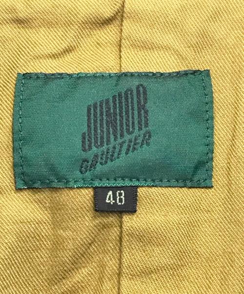 JUNIOR GAULTIER（ジュニアゴルチエ）JUNIOR GAULTIER (ジュニアゴルチエ) 袖リブミリタリージャケット オリーブ サイズ:48の古着・服飾アイテム