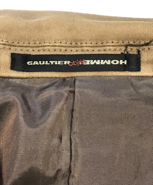 Jean Paul Gaultier homme（ジャンポールゴルチェオム）Jean Paul Gaultier homme (ジャンポールゴルチェオム) 3Bテーラードジャケット カーキ サイズ:46の古着・服飾アイテム