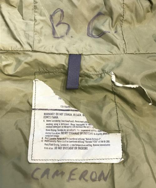 VINTAGE MILITARY（ヴィンテージ ミリタリー）VINTAGE MILITARY (ヴィンテージ ミリタリー) US ARMY ECWCS PARKA COLD WEATHER サイズ:不明の古着・服飾アイテム