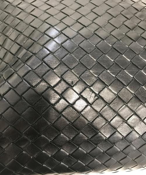 BOTTEGA VENETA（ボッテガベネタ）BOTTEGA VENETA (ボッテガベネタ) イントレチャートショルダーバッグ ブラック サイズ:表記なしの古着・服飾アイテム