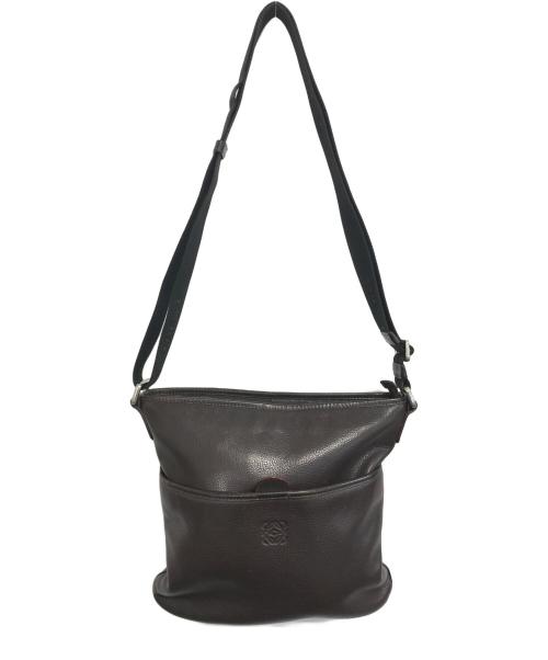 LOEWE（ロエベ）LOEWE (ロエベ) アナグラムショルダーバッグ ブラウン サイズ:表記なしの古着・服飾アイテム