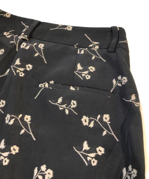 anuke（アンヌーク）anuke (アンヌーク) anuke Flower Jacquard Pants ブラック サイズ:38の古着・服飾アイテム