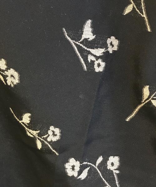 anuke（アンヌーク）anuke (アンヌーク) anuke Flower Jacquard Pants ブラック サイズ:38の古着・服飾アイテム