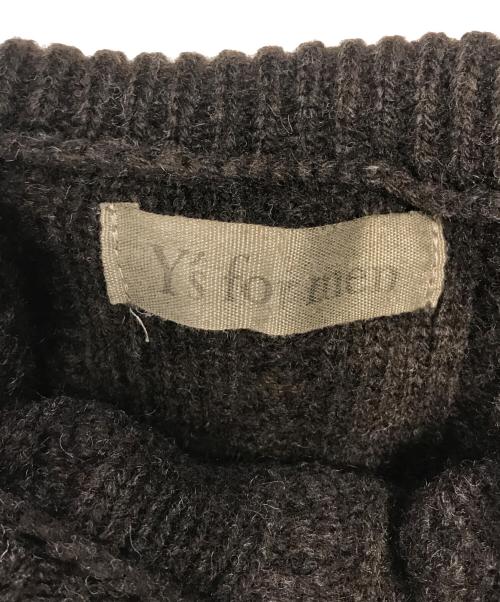 Y's for men（ワイズフォーメン）Y's for men (ワイズフォーメン) タートルネックケーブルニット ブラウン サイズ:3の古着・服飾アイテム