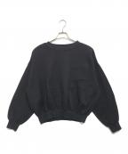 FENDIフェンディ）の古着「ロゴ刺繍スウェット」｜ブラック