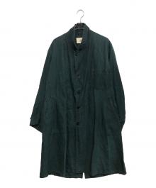 OUTIL（ウティ）の古着「リネンコート」｜グリーン