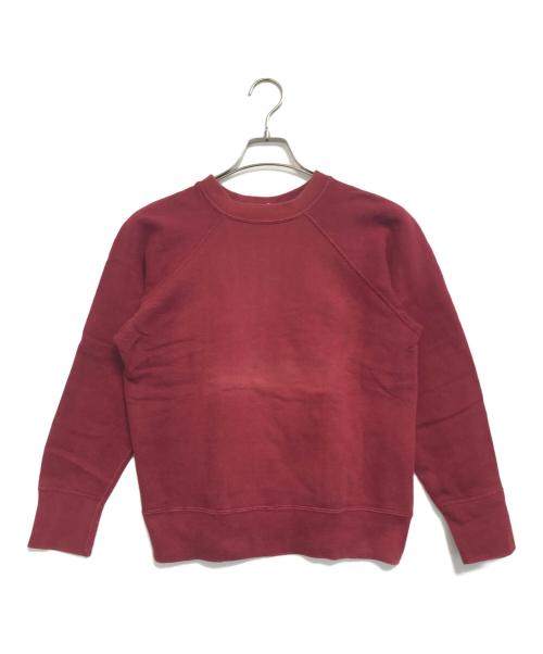 B.V.D（ビーブイディー）B.V.D (ビーブイディー) ラグランスウェット レッド サイズ:Mの古着・服飾アイテム