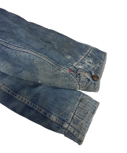 USED（ユーズド）USED (ユーズド) 裏地ブランケットデニムカバーオール インディゴ サイズ:40の古着・服飾アイテム