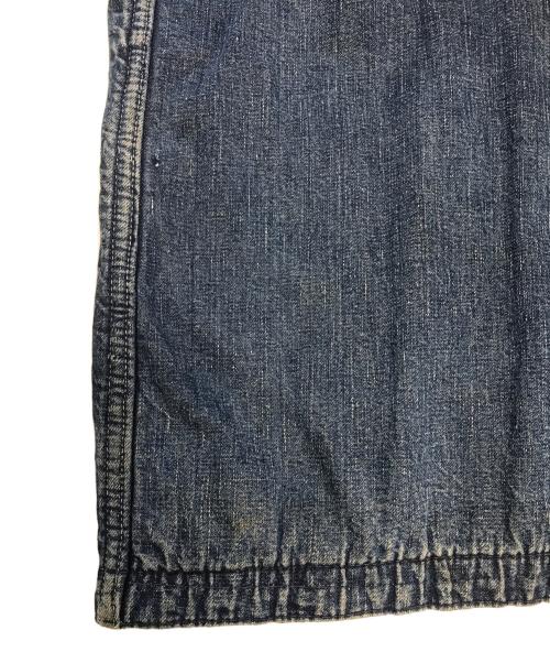 USED（ユーズド）USED (ユーズド) 裏地ブランケットデニムカバーオール インディゴ サイズ:40の古着・服飾アイテム