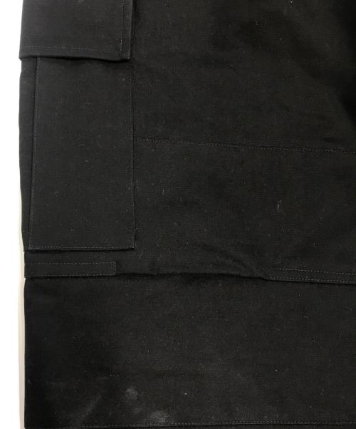 BLUEMARBLE（ブルーマーブル）BLUEMARBLE (ブルーマーブル) BLACK TRIPLE CARGO PANT ブラック×イエロー サイズ:Ｍの古着・服飾アイテム